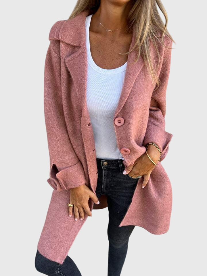Lisa | Soft Knit Longline Coat