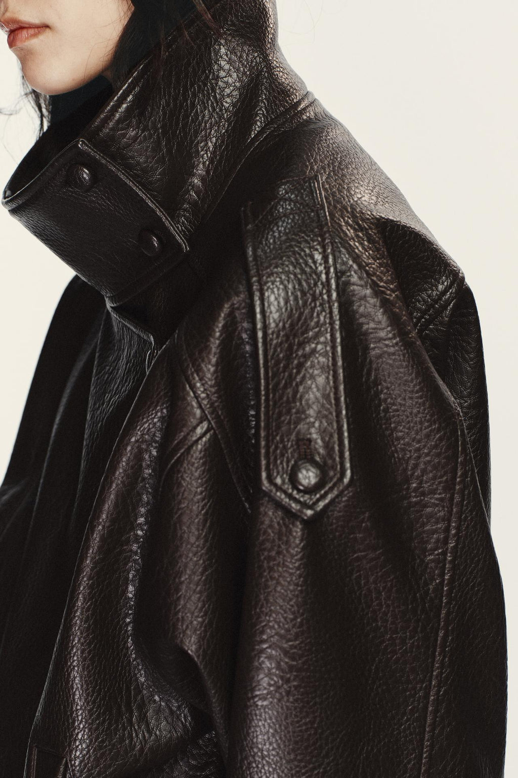 Mujer | Leather Bomber