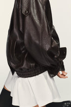 Mujer | Leather Bomber