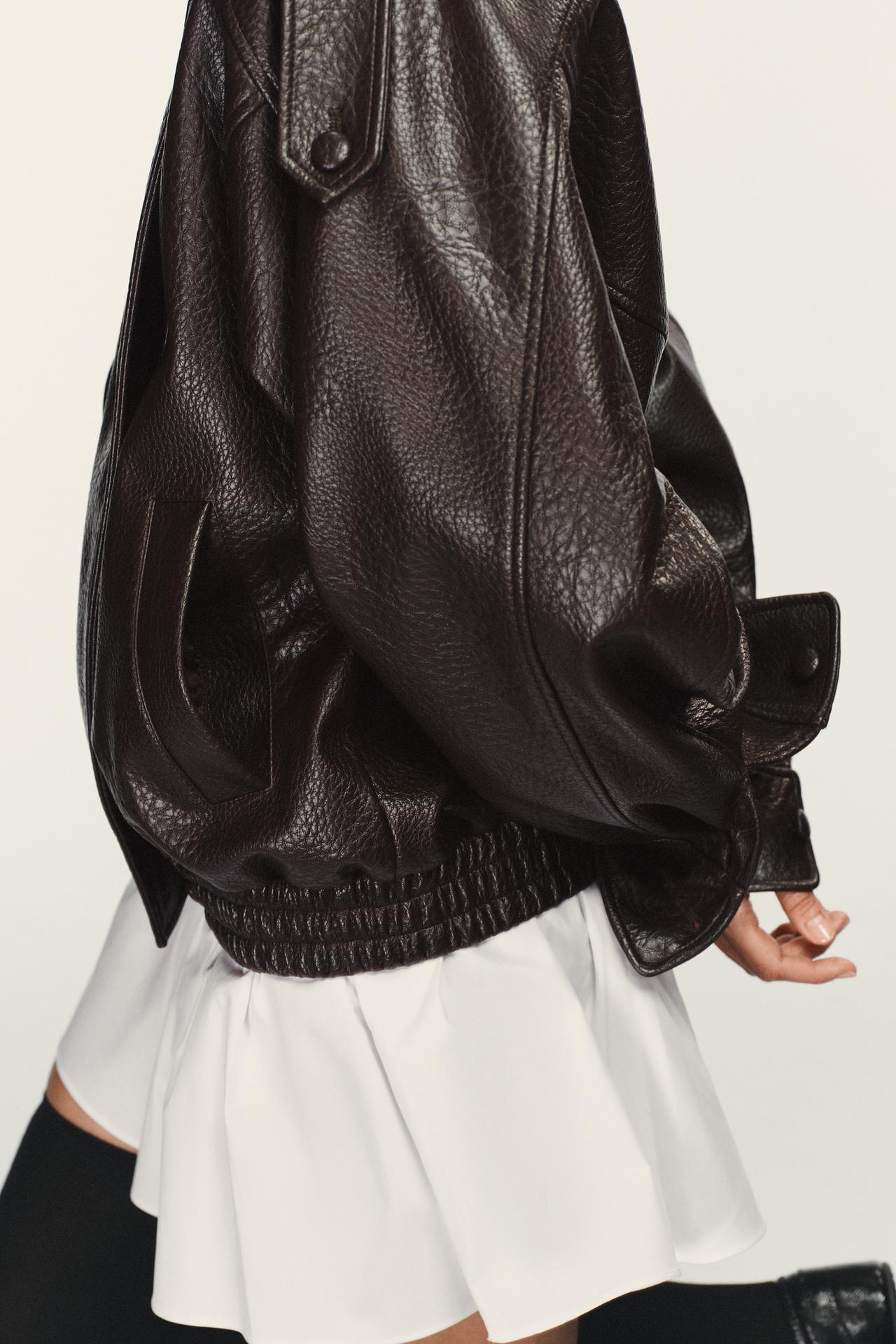Mujer | Leather Bomber