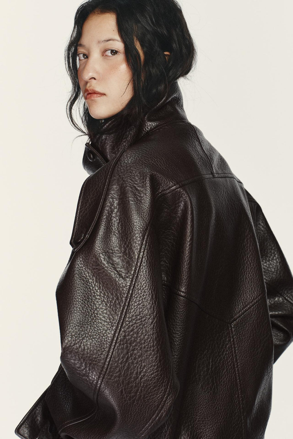 Mujer | Leather Bomber