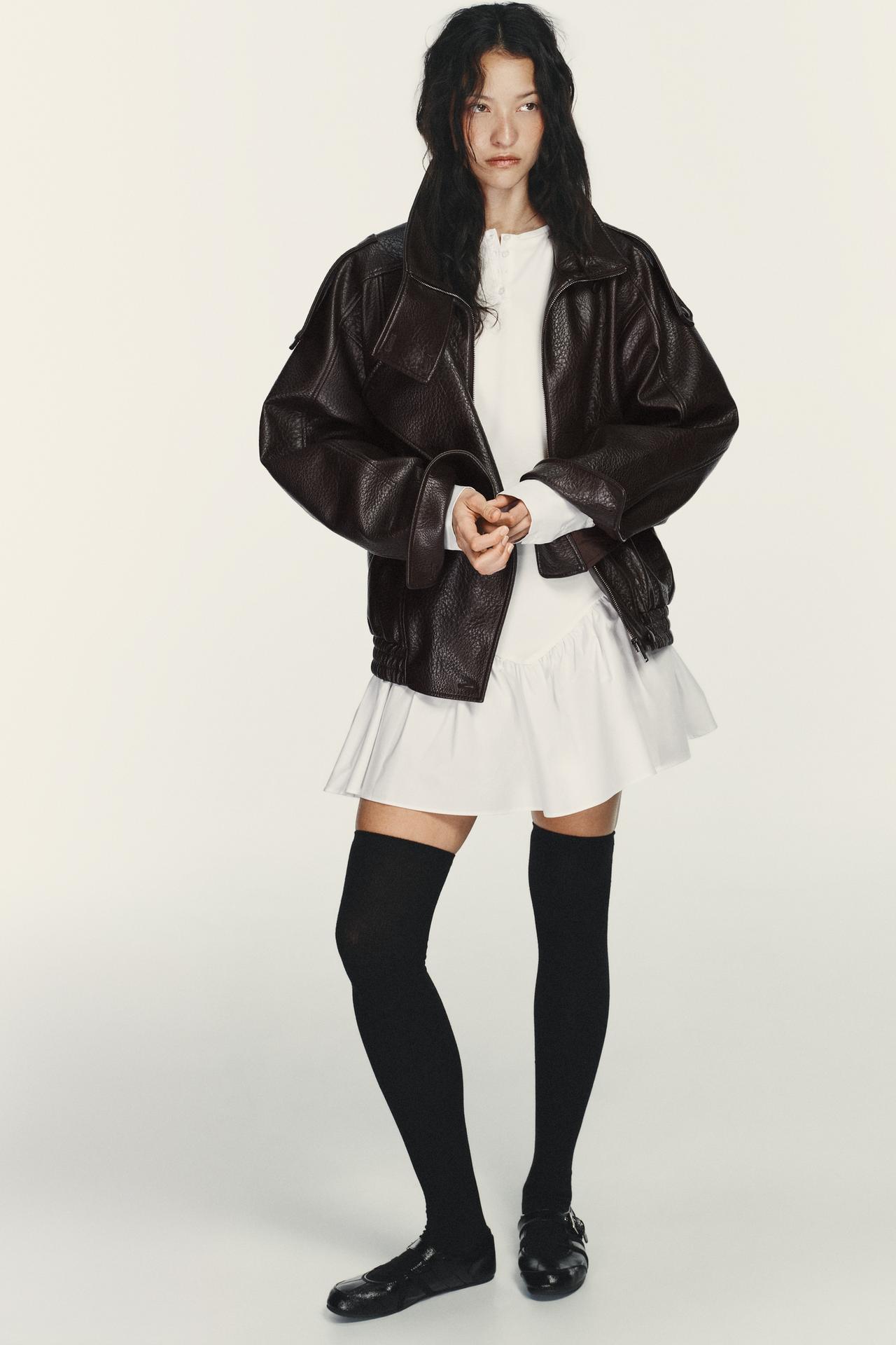 Mujer | Leather Bomber