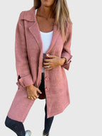 Lisa | Soft Knit Longline Coat