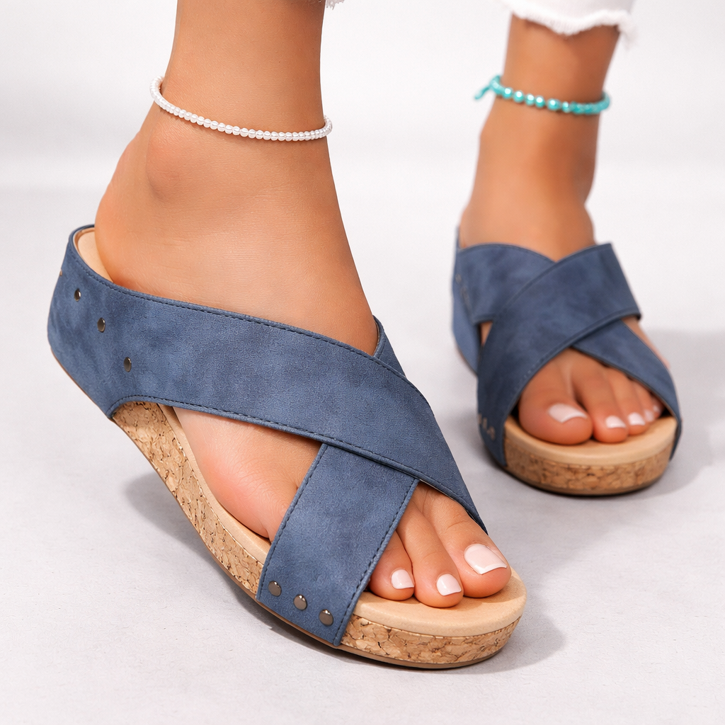 Avela Leather Platform Sandals