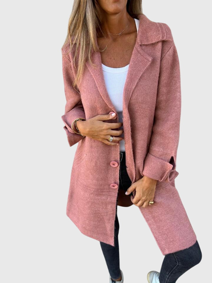 Lisa | Soft Knit Longline Coat
