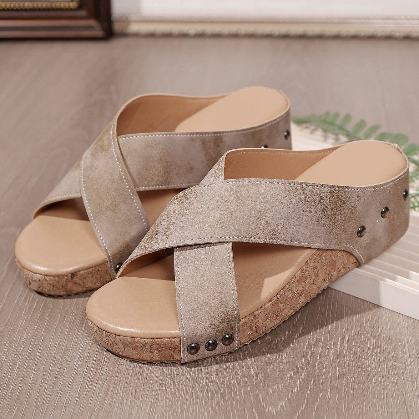 Avela Leather Platform Sandals