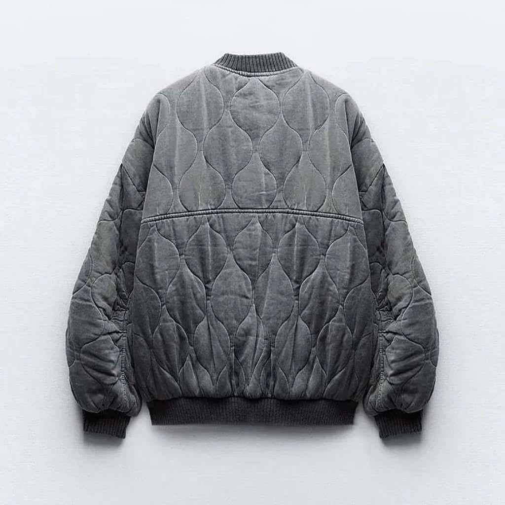 Ivy Manhattan | Ribbed Bomber Jacket