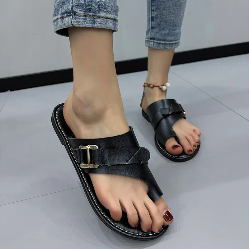 Ashmira Leather Sandals