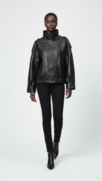 Mujer | Leather Bomber