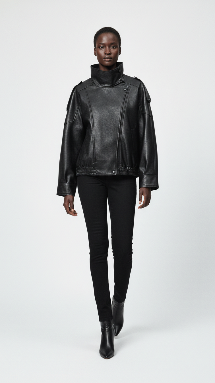Mujer | Leather Bomber
