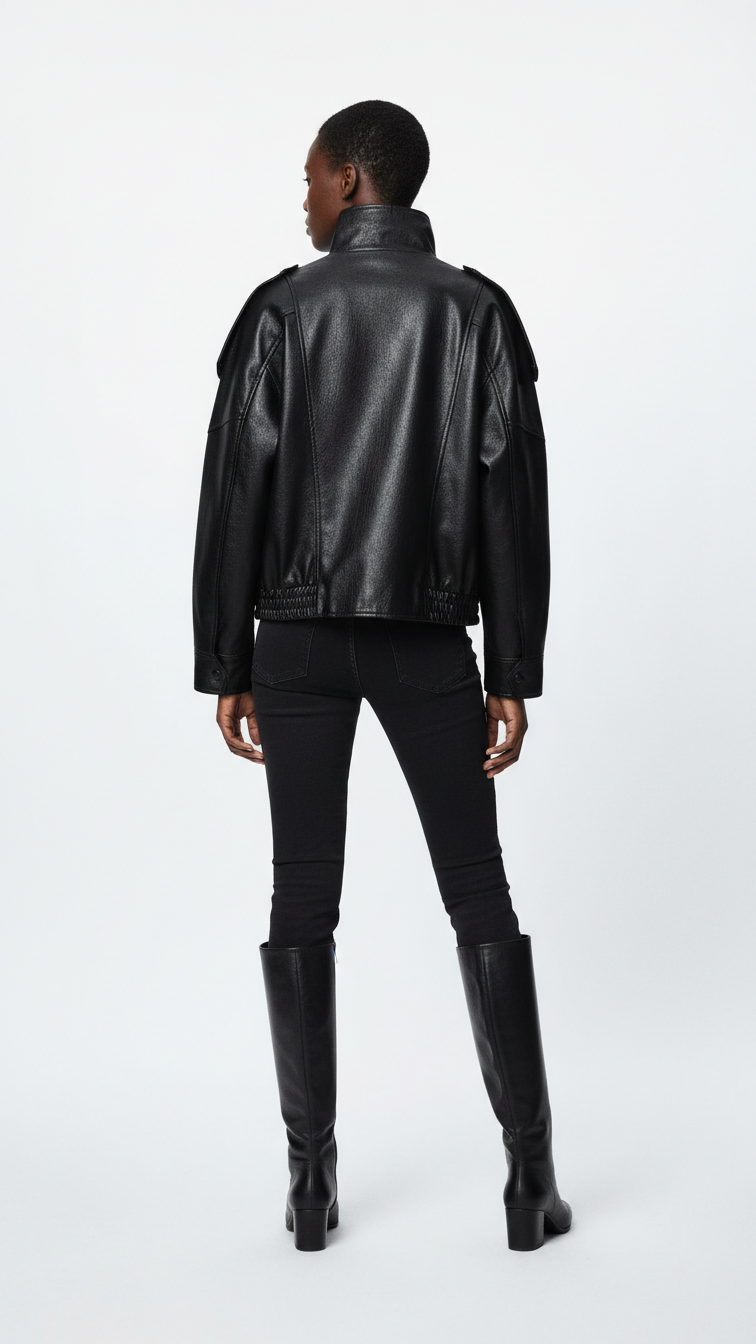 Mujer | Leather Bomber