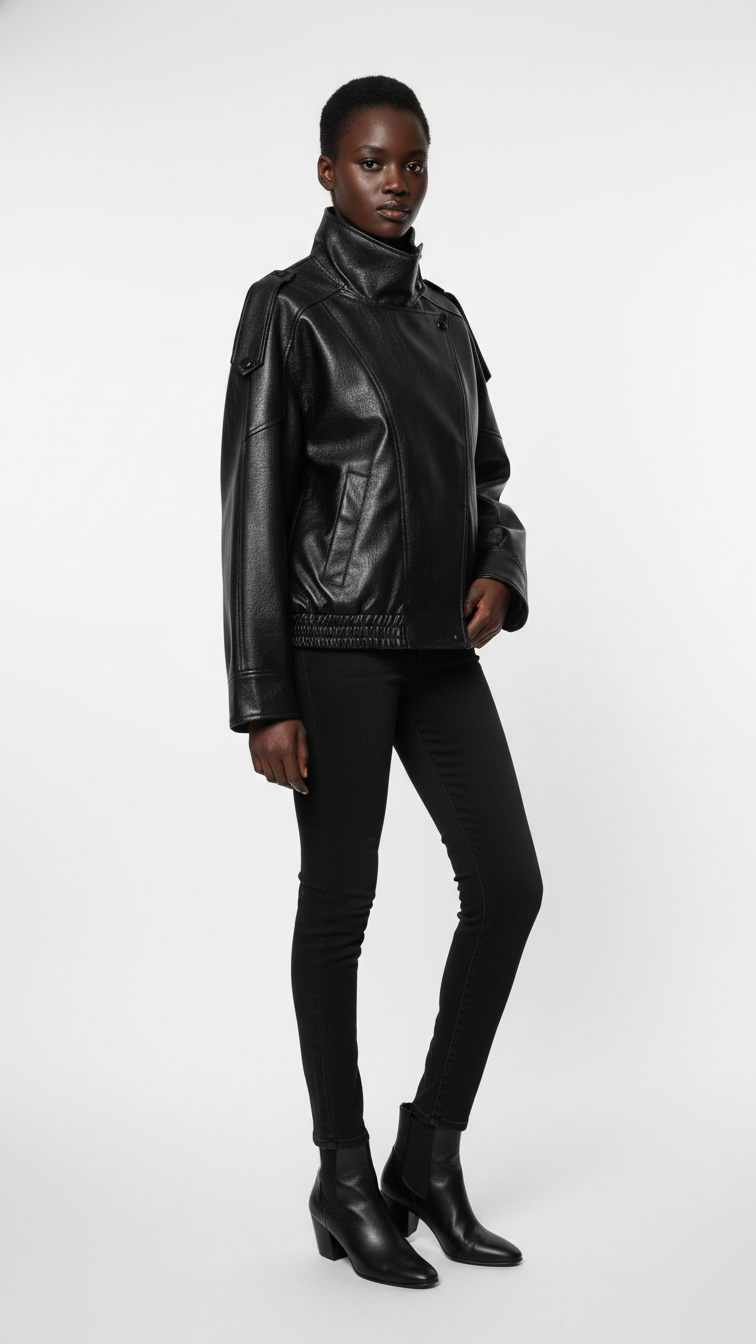 Mujer | Leather Bomber