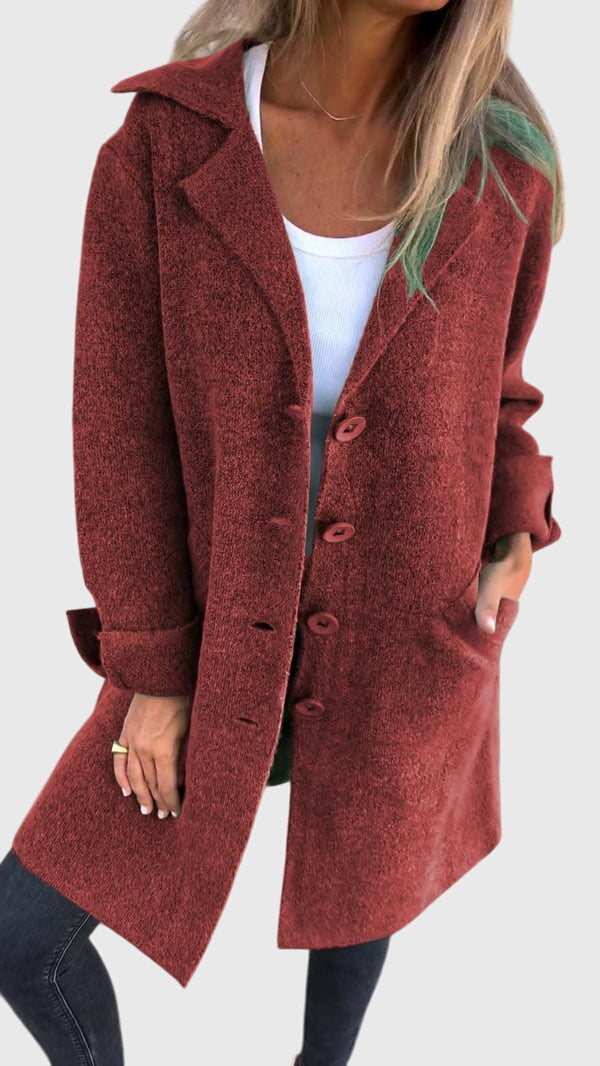 Lisa | Soft Knit Longline Coat
