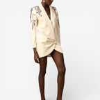 GIADA™ | ELEGANT EMBROIDERED BLAZER DRESS