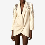 GIADA™ | ELEGANT EMBROIDERED BLAZER DRESS